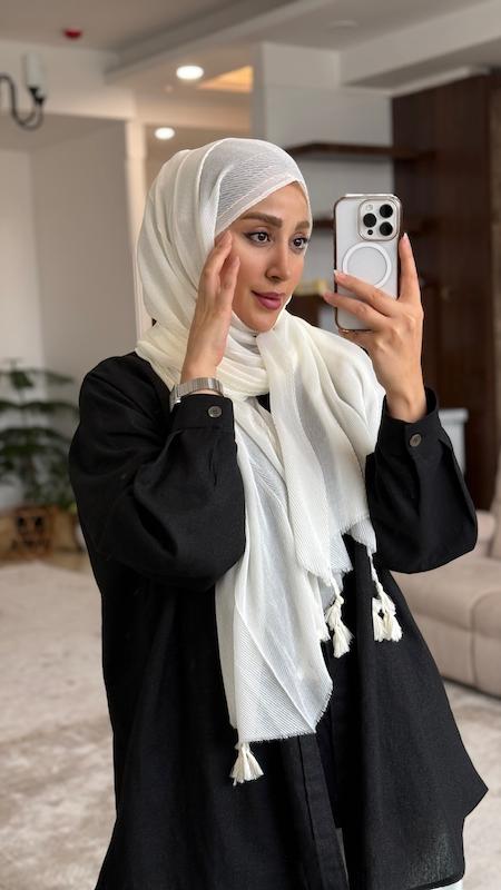 شال پلیسه ریز پنبه