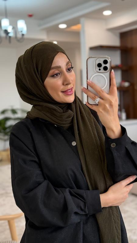 شال پلیسه ریز پنبه