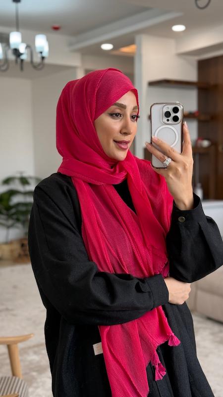 شال پلیسه ریز پنبه