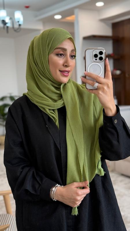 شال پلیسه ریز پنبه