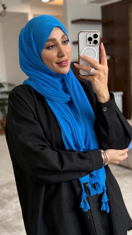 شال پلیسه ریز پنبه