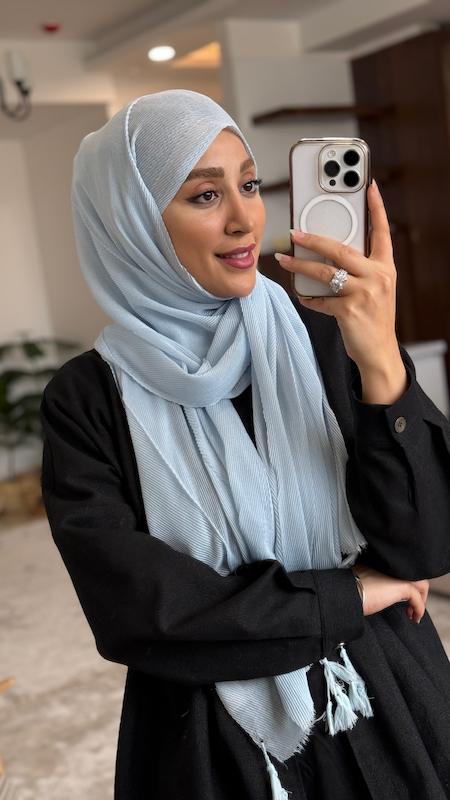 شال پلیسه ریز پنبه