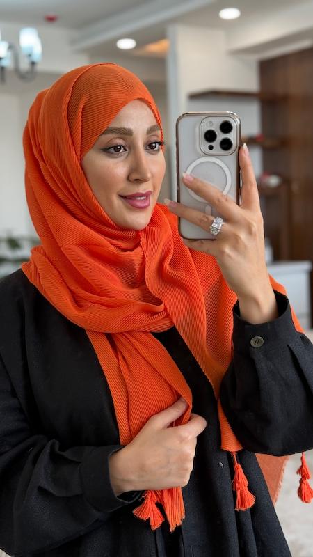 شال پلیسه ریز پنبه