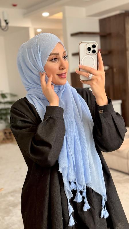 شال پلیسه ریز پنبه