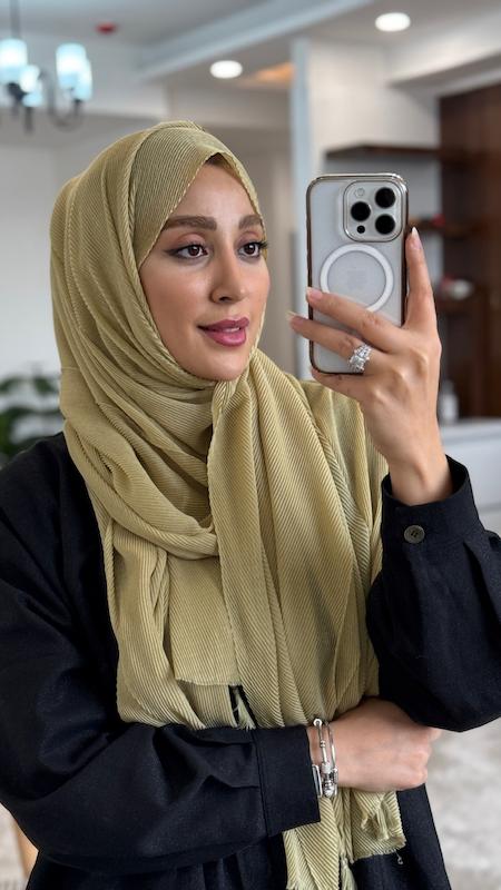 شال پلیسه ریز پنبه