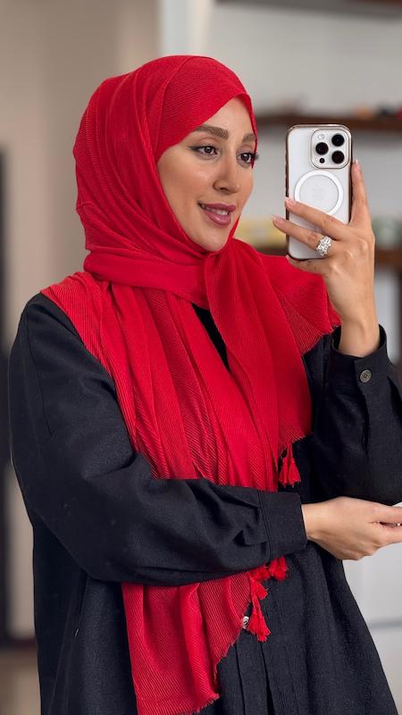 شال پلیسه ریز پنبه
