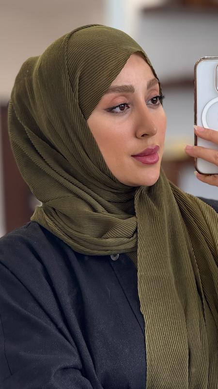 شال پلیسه ریز پنبه