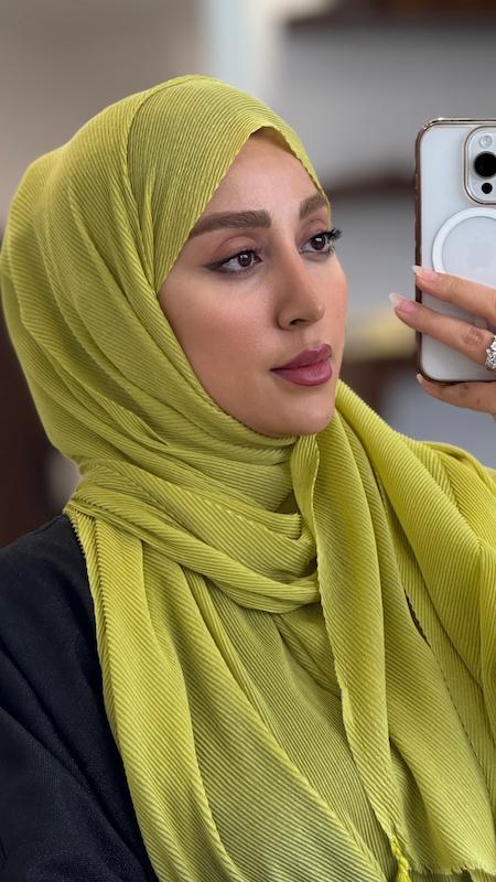 شال پلیسه ریز پنبه