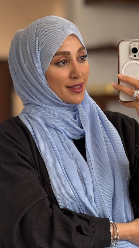 شال پلیسه ریز پنبه