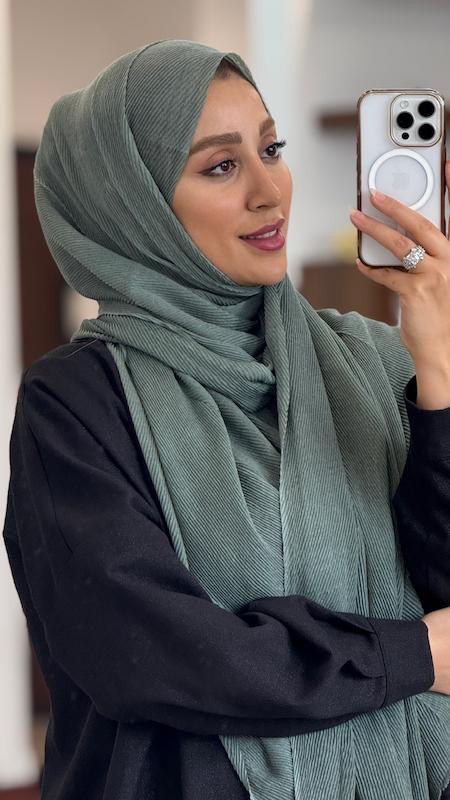 شال پلیسه ریز پنبه