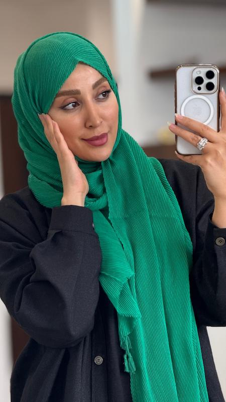 شال پلیسه ریز پنبه