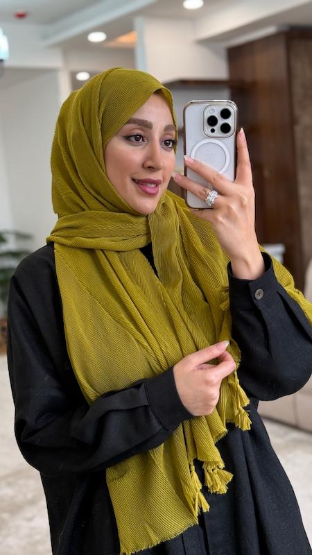 شال پلیسه ریز پنبه