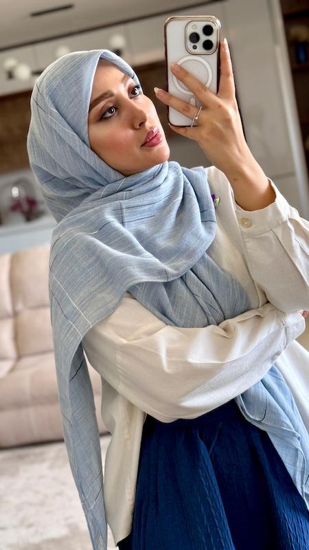 روسری لینن خطی