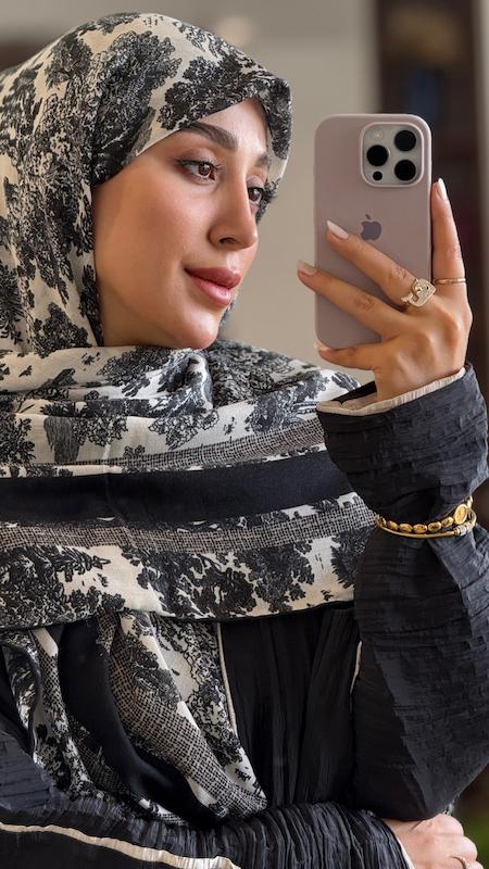 روسری سیا اسکارف جنگل جدید