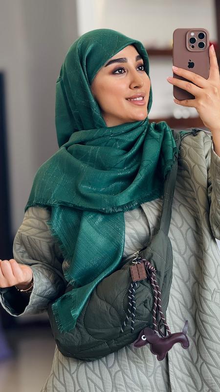 روسری کشمیر لمه دیور خطی