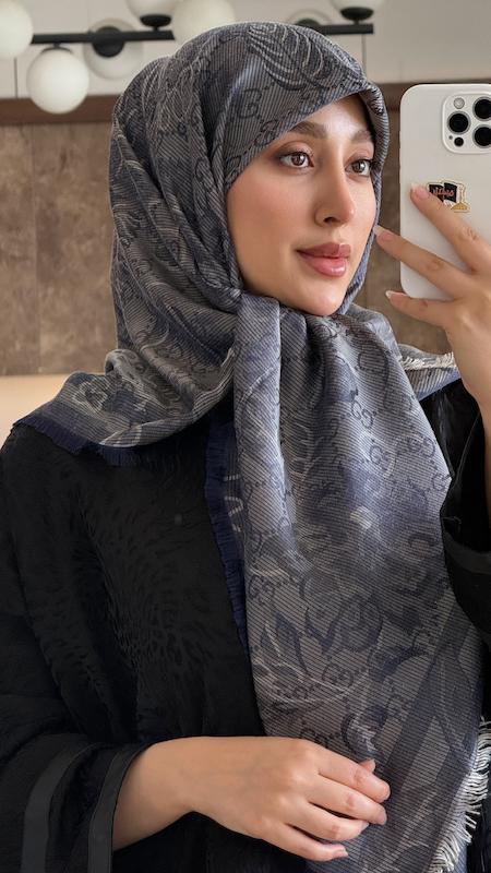 روسری ژاکارد لمه طرح گوچی