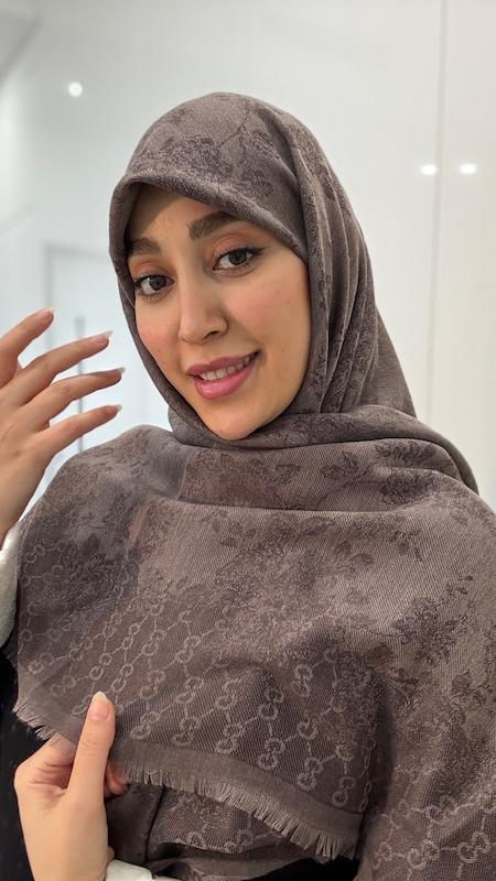 روسری کشمیر گل و گوچی