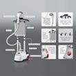 بخارگر (اتو بخار) ایستاده لباس Saachi مدل NL-VGS-1112-WH