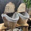 سبد پیک نیک حصیر چوبی مدل کلبه