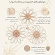 دیوارکوب حصیر چوبی مدل گل و بوته سبک بوهو