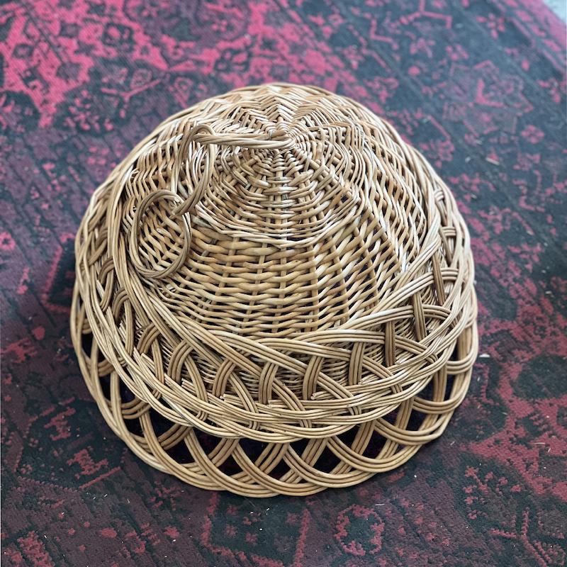 لوستر حصیر چوبی مدل طرح دار