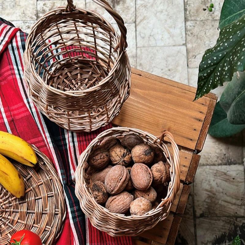 سبد مرواربافی آویزدار مدل توری