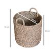 سطل دسته دار حصیری قهوه ای