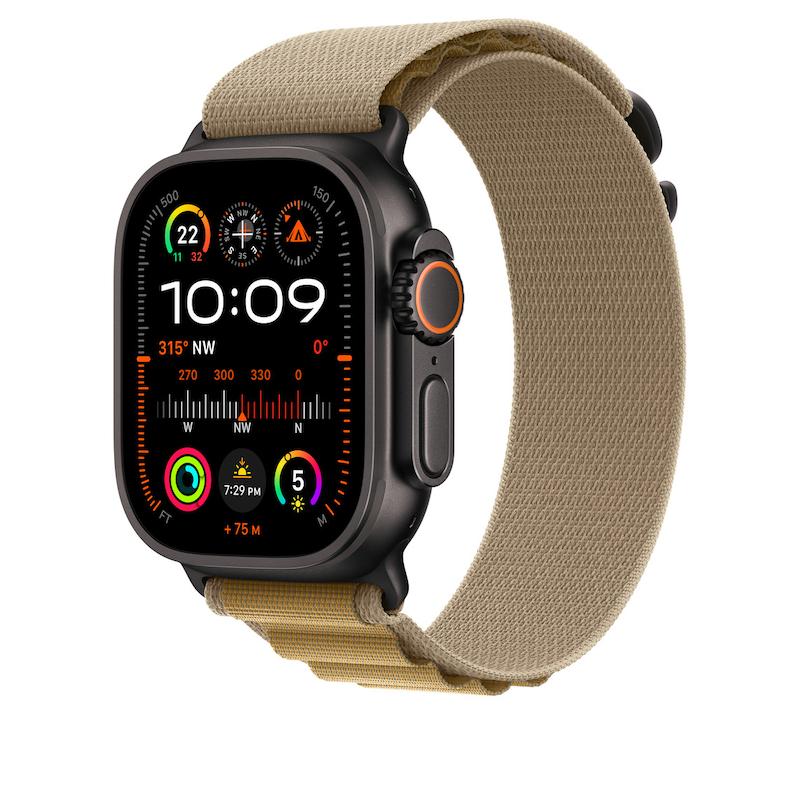 اپل واچ اولترا 2 سایز 49  Apple Watch Ultra 2 New Alpainبند پارچه ای(چسبی)