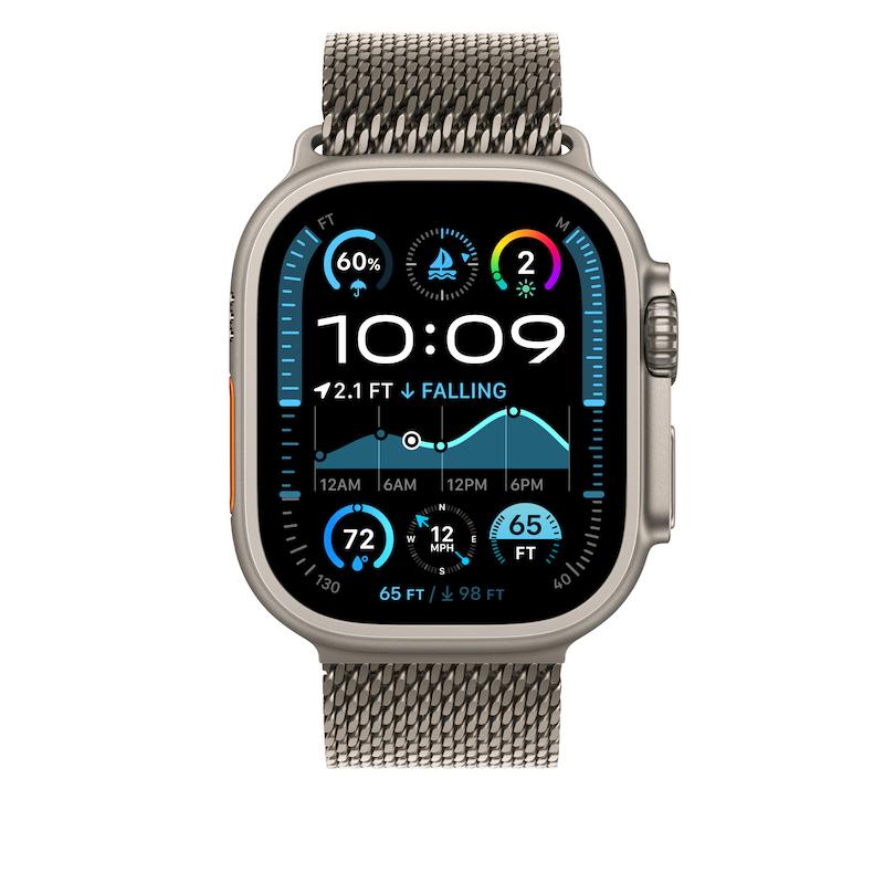 اپل واچ اولترا 2 سایز 49  Apple Watch Ultra 2 New Milanes بند استیل