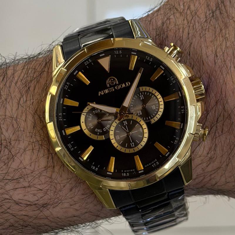 ساعت مچی اورجینال مردانه آریس گلد ARIES GOLD 4207