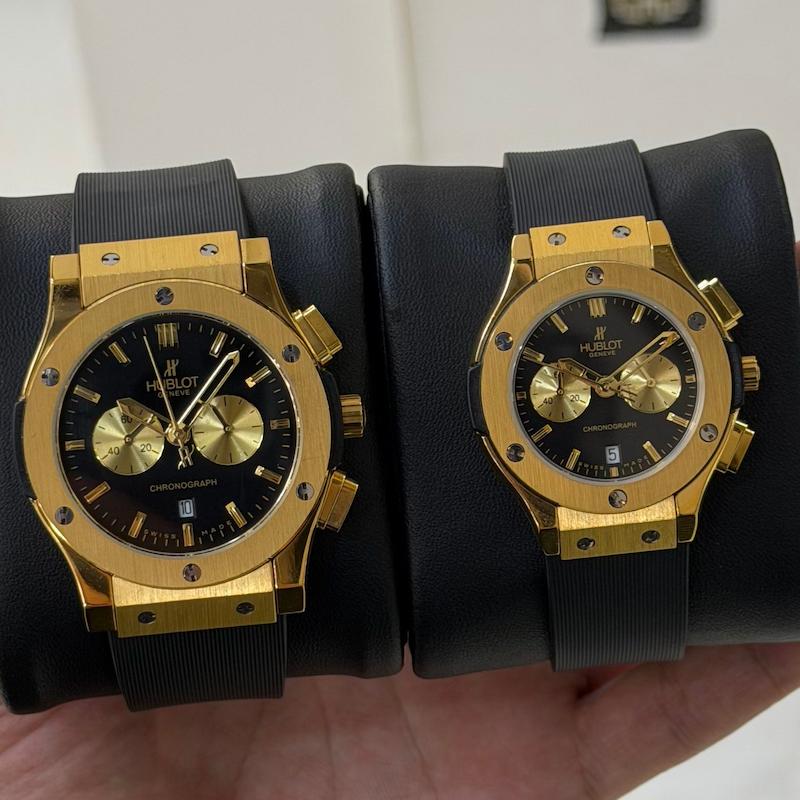 ست ساعت مچی زنانه و مردانه هابلوت Hublot سه موتورفعال