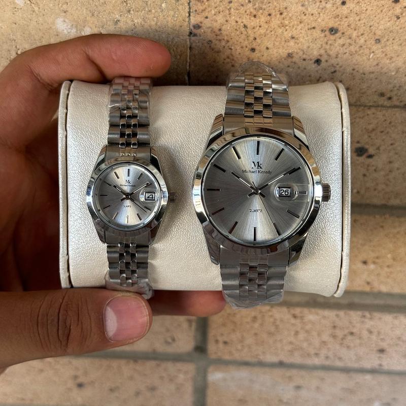 ست ساعت مچی اورجینال زنانه و مردانه مایکل کندی MK 0803-0804