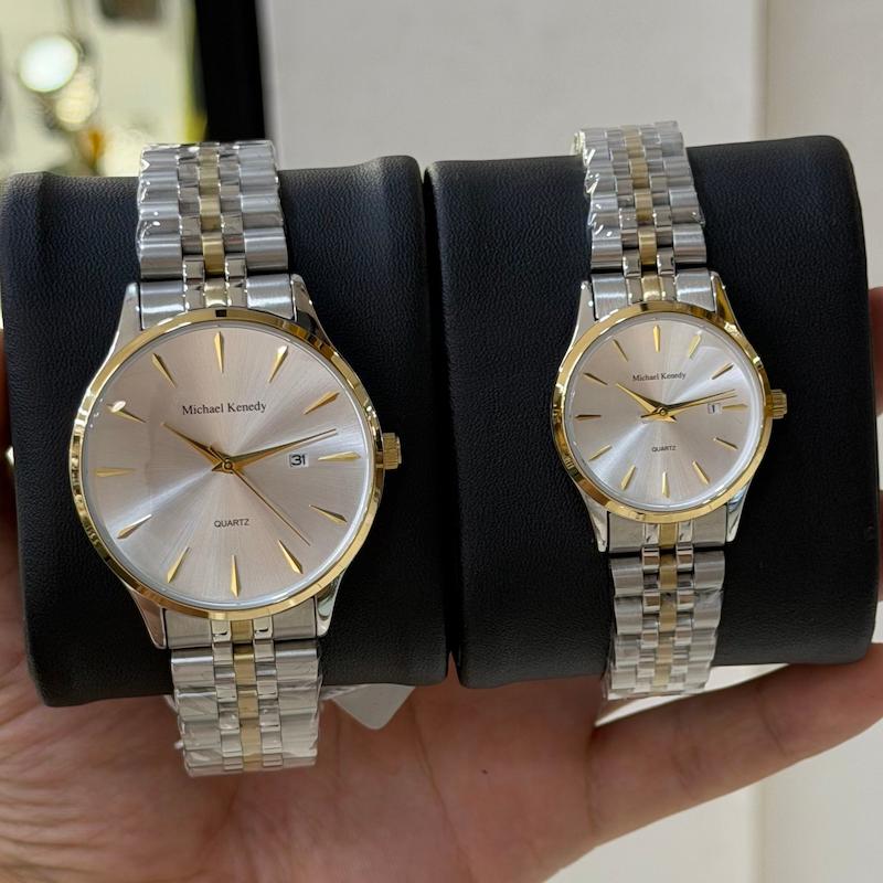 ست ساعت مچی اورجینال زنانه و مردانه مایکل کندی MK 0957-0958
