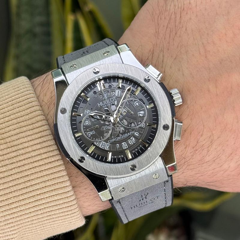 ساعت مچی مردانه هابلوت اسکلتون Hublot سه موتورفعال