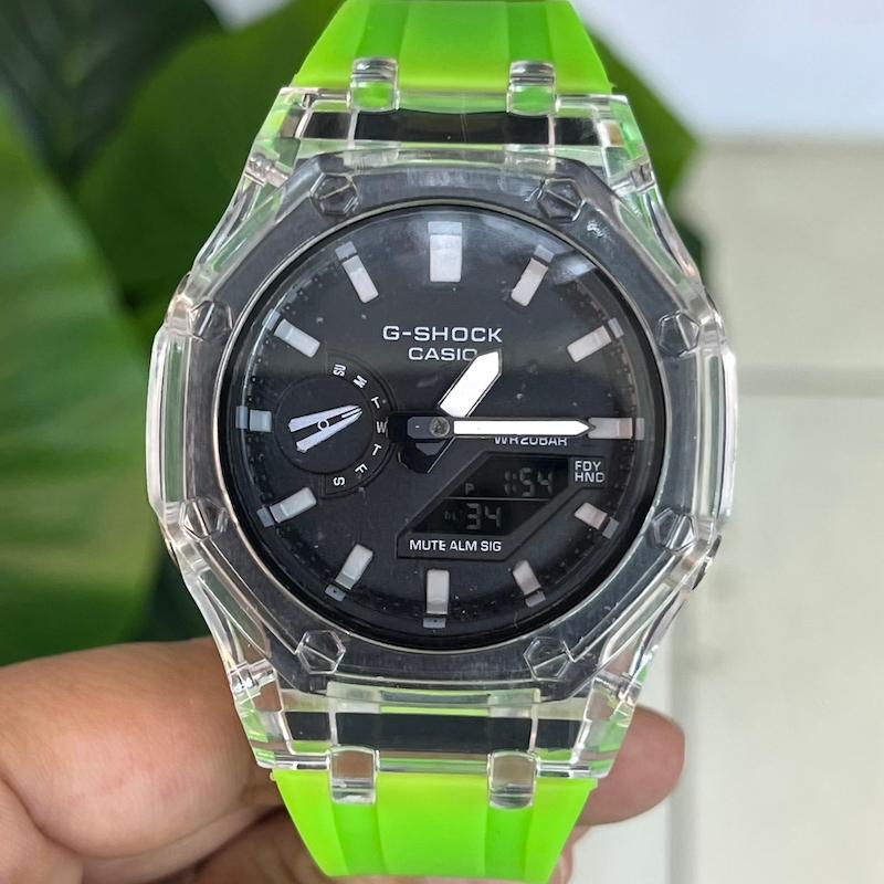 ساعت مچی جی شاک GA2100 مردانه بند لاستیکی ضد ضربه