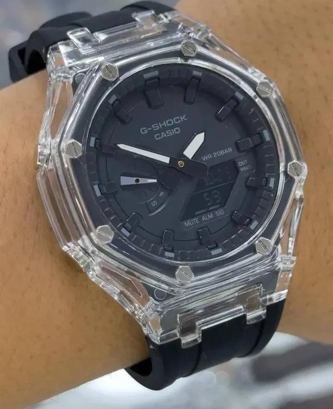 ساعت مچی جی شاک GA-2100 مردانه با بند لاستیکی