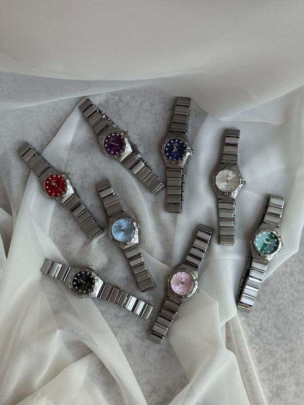 ساعت مچی زنانه امگا کانسلکشن رنگ سیلور