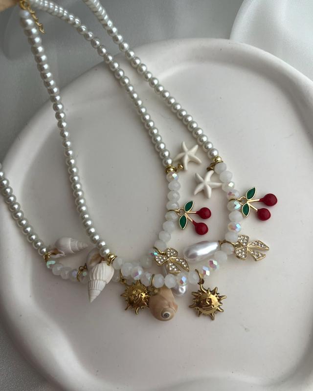 گردنبند مروارید گیلاسی