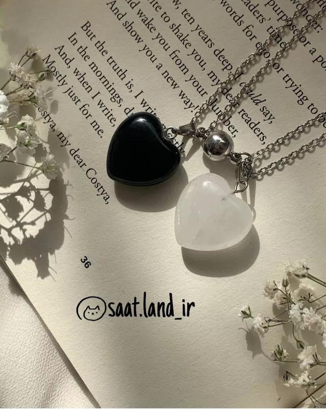 گردنبند قلب سنگی