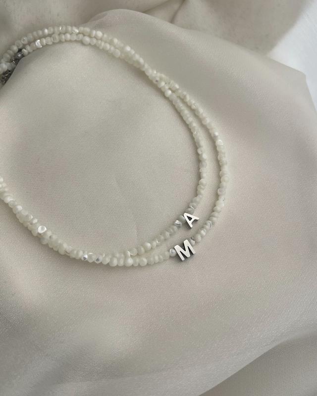 گردنبند حروف و صدف 