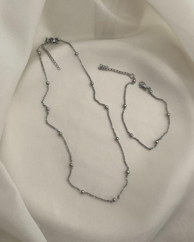 ست دستبند و گردنبند توپی 