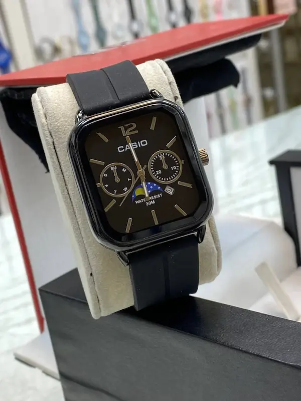 ساعت مچی کاسیو Casio طرح Old Money | سه موتوره | بند سیلیکونی مگنتی روزشمارکد 1030