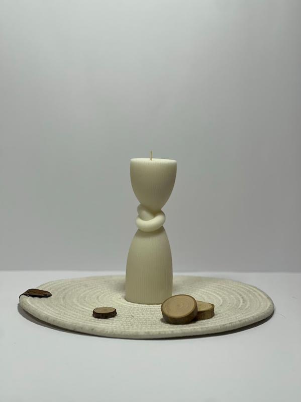 شمع استوانه وسط گره