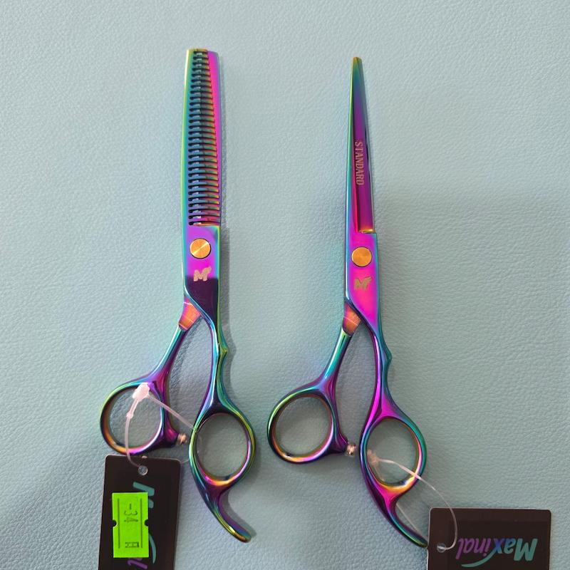 قیچی ست کد ۳۴ مکسینال ۶ اینچ هفت رنگ