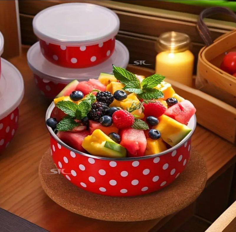 ظرف نگهدارنده لعابی پنج تایی