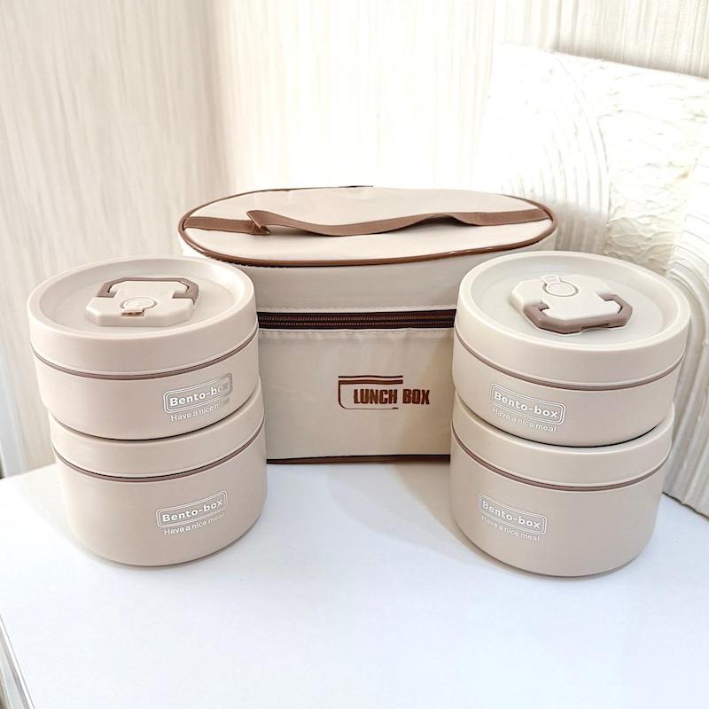 چهار ظرف غذا (کیف دار عایق حرارت)