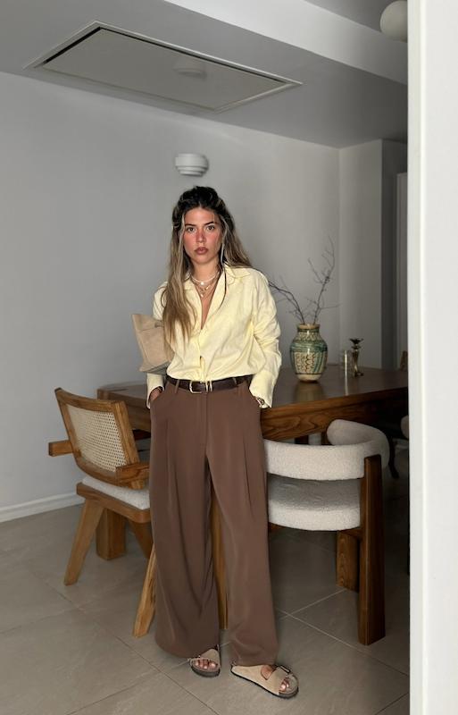 شلوار رینا CROPPED WIDE-LEG 
