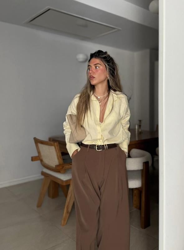 شلوار رینا CROPPED WIDE-LEG 