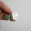 انگشتر نقره مربعی you can