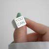 انگشتر نقره مربعی you can